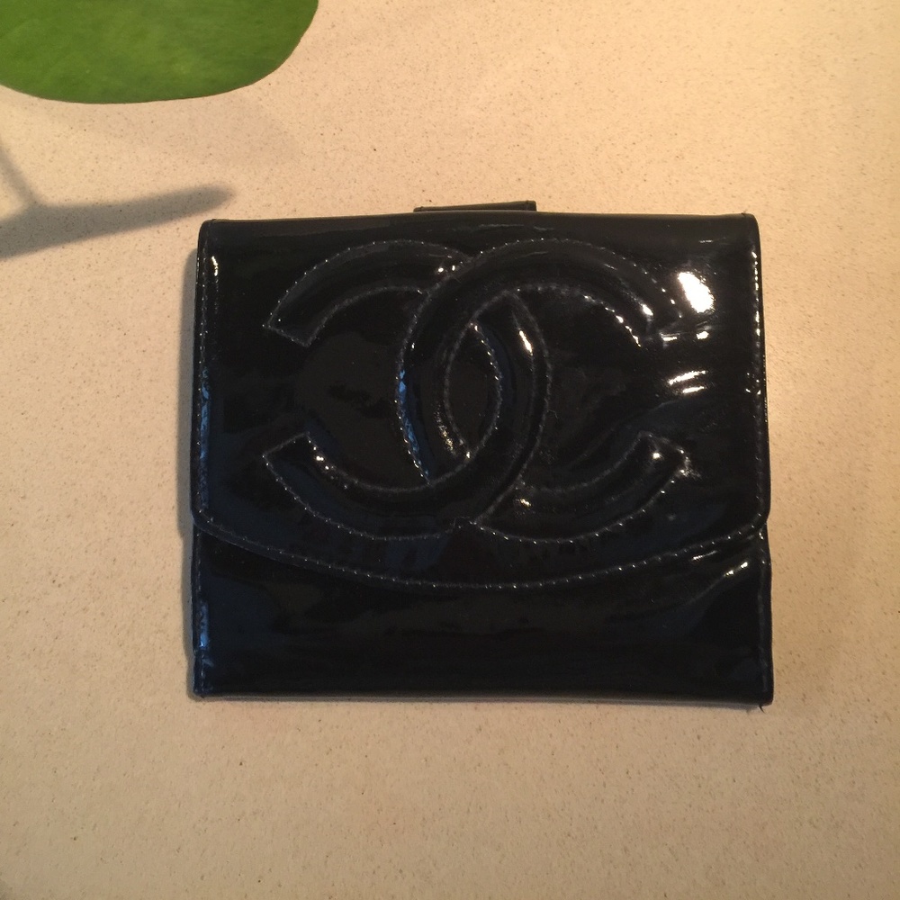 CHANEL Patent Leather Wallet